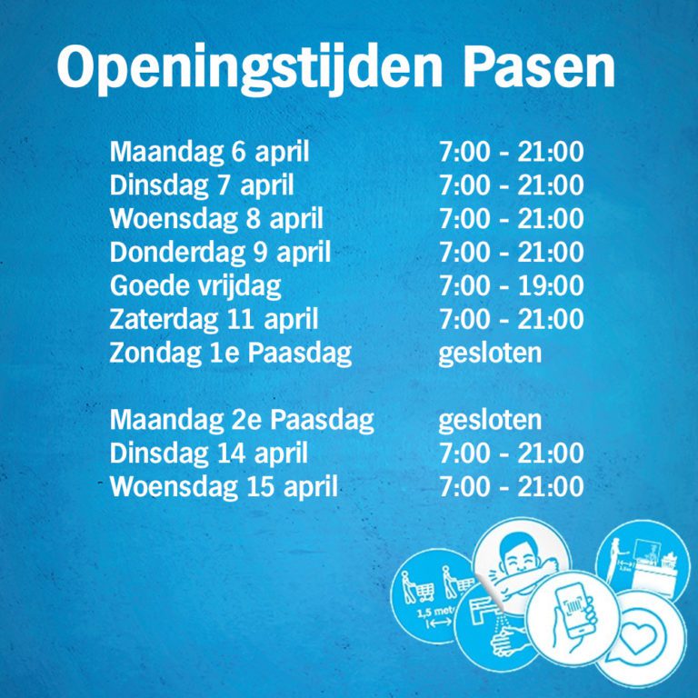 Aangepaste openingstijden tijdens Pasen Albert Heijn Dokkum